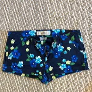 Hollister Navy Blue Floral Shorts